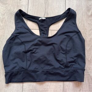 FP Movement by Free People Black Sports Bra Strappy Back Yoga Gym